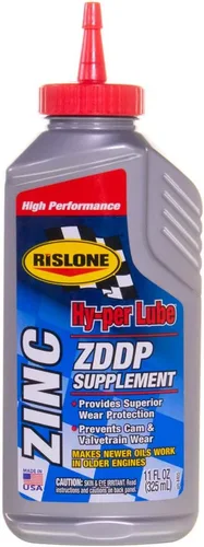 Rislone 4405 Hy-per Lube Zinc ZDDP Suplemento, 11 onzas | Aditivo de zinc ZDDP real