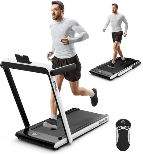 Vista 13 de Goplus 2 in 1 Folding Treadmill, 2.25HP Superfit Under Desk Electric Treadmill, Installation-Free with Remote Control, APP Control and LED Display