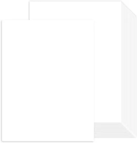 Vista 13 de 100 hojas de cartulina roja de 8.5 x 11 pulgadas, papel de construcción rojo Goefun de 80 libras para Navidad, San Valentín, invitaciones