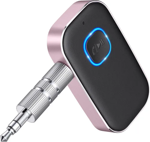 Vista 9 de COMSOON Adaptador AUX Bluetooth para automóvil, receptor Bluetooth con reducción de ruido para música/llamadas manos libres, receptor de audio