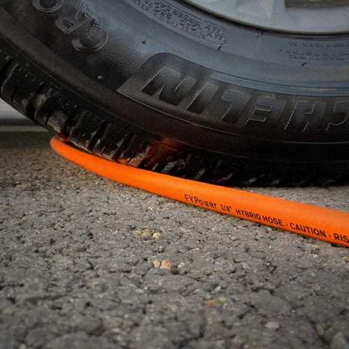 Vista 6 de Manguera de látigo para compresor de aire de 3/8 pulgadas x 6 pies con entrada en manguera híbrida con accesorios, flexible y resistente a