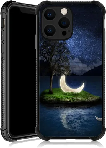 Vista 30 de ZHEGAILIAN Funda compatible con iPhone 13 Pro Max, funda protectora antideslizante de poliuretano termoplástico suave con cuatro esquinas reforzadas