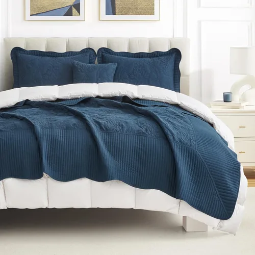 Vista 50 de CHIXIN - Juego de colcha tamaño King/Cal King extragrande, diseño de Navidad, microfibra ligera y suave, 4 piezas