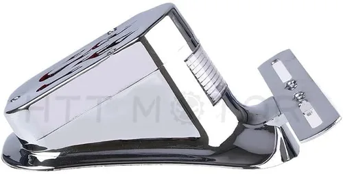 Vista 6 de HTTMT Flame Fire - Luz trasera de freno compatible con H-D Cafe Racer Bobber Chrome USA