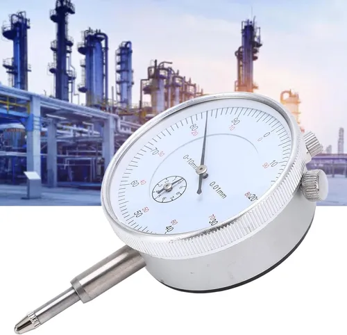 Vista 4 de Indicador de dial, indicador de prueba de dial mecánico, puntero de alta precisión, calibre de dial para medición de instrumentos (0.000-0.394 in)