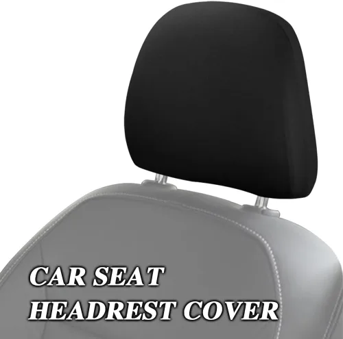Vista 3 de 2 fundas para reposacabezas de asiento de automóvil, fundas para reposacabezas, accesorios de funda de asiento de automóvil, funda protectora suave