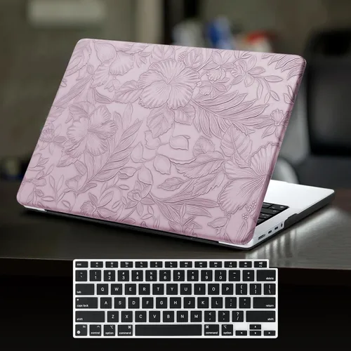 Vista 15 de DTangLsm Funda para MacBook Air de 15 pulgadas M4 2025 2024 2023 Release A3241 M3 A3114 M2 A2941 Touch ID, tela tejida texturizada elegante cubierta