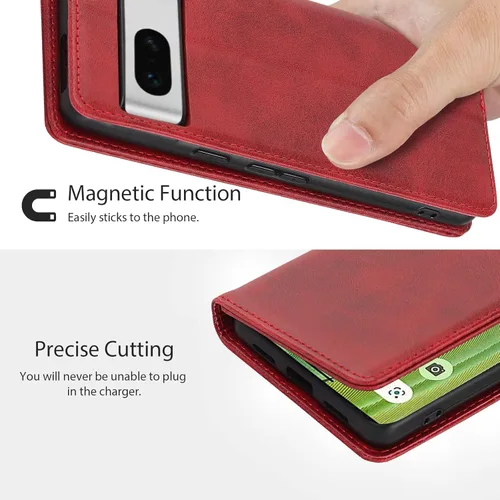 Vista 3 de Havaya Funda tipo cartera para Google Pixel 7 con tarjetero, para Pixel 7, funda tipo cartera para mujer, para Google 7 con tapa y ranuras