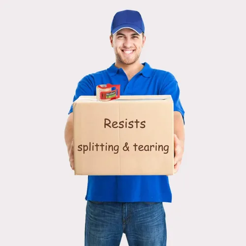 Vista 6 de Cinta de embalaje con dispensador, 12 rollos de cinta de envío transparente, 2 pulgadas x 32.8 yardas, núcleo de 1.5 pulgadas, diseñada