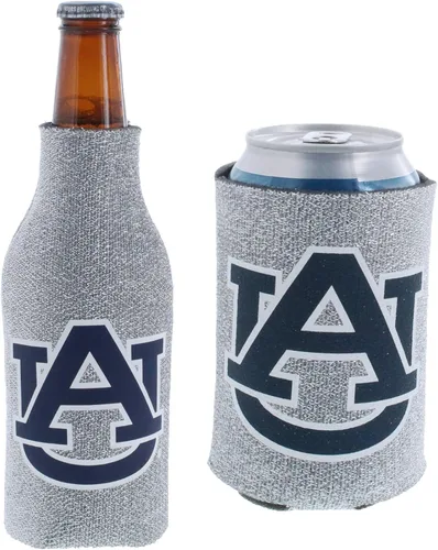 Vista 5 de College Team Color Logo Can & Bottle Holder Insulator Beverage Cooler Set