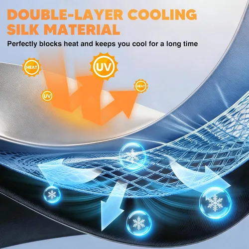 Vista 23 de KUST Parasol para parabrisas para Honda Accord 2018-2024 2025 2026, accesorios de ventana de 4 capas, protector solar plegable, bloquea los rayos