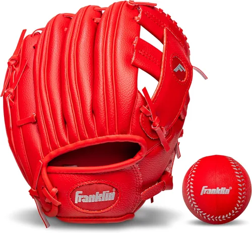 Vista 18 de Franklin Sports Kids Baseball Gloves - RTP Youth Teeball Glove + Ball Set - Boys + Girls Teeball Mitt - 9.5