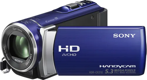 Vista 3 de Sony HDR-CX210 Alta Definición Handycam 5.3 MP Videocámara con zoom óptico 25x (azul) (modelo 2012)