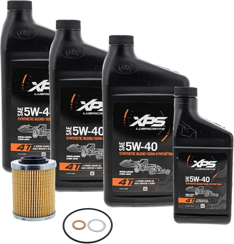Can-Am 4T 5W-40 - Kit de cambio de aceite de mezcla sintética para vehículo todoterreno Rotax 450 cc o menos