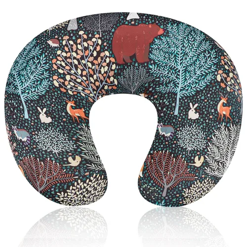 Vista 9 de Funda de almohada de lactancia para bebé, funda de almohada extraíble para lactancia, funda de almohada de lactancia para niños recién nacidos, tela