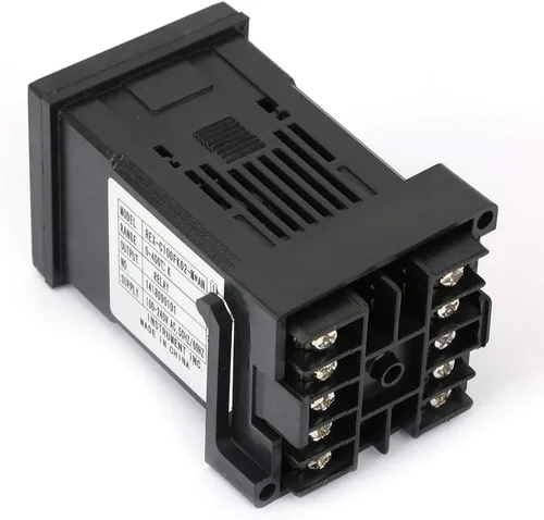 Vista 7 de Keenso REX-C100FK02-M*AN Controlador de temperatura, 0-400C, PID Autoidentificación, 250V AC