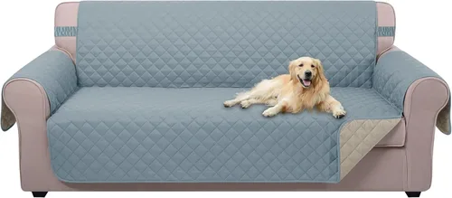 Vista 62 de U-NICE HOME Funda para sillón reclinable, reversible, con correas elásticas, resistente al agua, protege de perros y mascotas, sillón pequeño