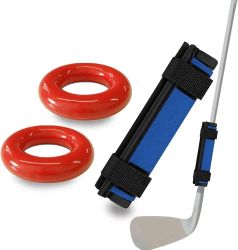 Pesas de swing de golf a rayas para palos de golf para práctica, entrenamiento y calentamiento, accesorio de golf, herramienta para golf Azul marino de KeoPuals