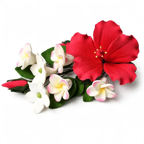 Global Sugar Art Decoración para tartas de hibisco rosa profundo, flor tropical grande