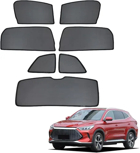 ZJIEX Car Window Shade for Kids Side Window Sun Shade for Song Plus 2020+ Magnetic Curtain Sun UV Protection Covers for Baby Auto Accessories,7PCS