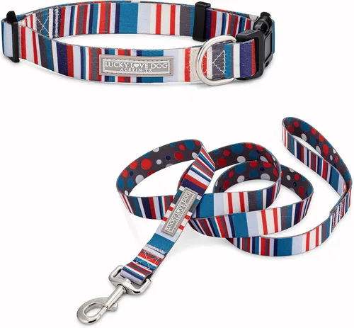 Vista 71 de Lucky Love Dog - Collar de perro ajustable con hebilla de fácil clic para pequeños a grandes, duradero y cómodo para perros machos y hembras, collar