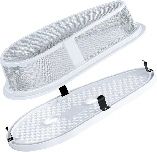 El filtro de pelusa de repuesto y la cubierta de la funda, W10828351 trampa de pelusa compatible con lavadora/secadora apilable Whirlpool/Sears/Roper