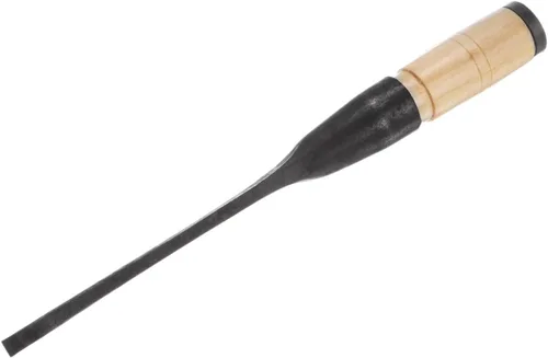 Vista 3 de HARFINGTON Cincel de madera recto de 516 pulgadas, hoja de borde biselado, herramientas de mano para carpintería con mango redondo para tallar