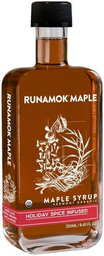 Vista 14 de Jarabe de arce de maple con infusión de canela-vainilla Runamok - Jarabe de arce auténtico y real de Vermont Edulcorante natural y sin gluten