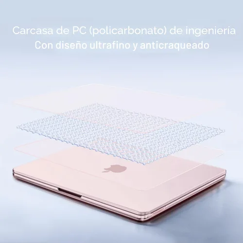 Vista 5 de MOSISO Compatible con MacBook Neo Case 13 pulgadas 2026 A3404 A18 Pro Chip Rubor de cristal