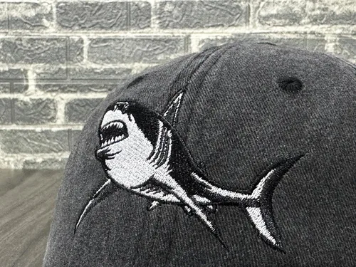 Vista 3 de Lobster Shark Hat for Sea Ocean Animal Fishing, Adjustable Embroidered Dad Hat for Man Woman