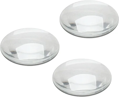 Azulejos de cúpula de cabujones de cristal, 5 unidades de 1.378 in, grosor de 0.295 in, juego de cabujones de cúpula redonda transparente con parte