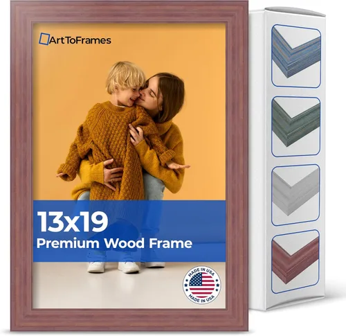 Vista 94 de Marco profundo de madera vincapervinca para fotografía 1.5 pulgadas de ancho.