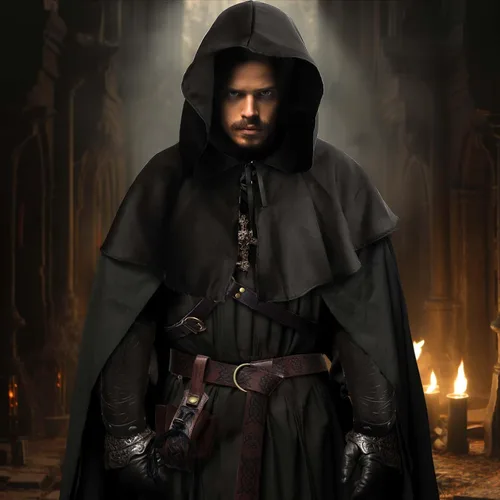 Vista 2 de Conjunto de disfraz de caballero medieval con brazaletes de cuero, accesorios retro para Halloween