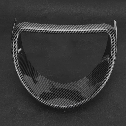 Vista 4 de Fydun Cubierta de tablero de instrumentos de bisel de fibra de carbono para tablero de instrumentos de repuesto para Smart Fortwo/para Forfour 453