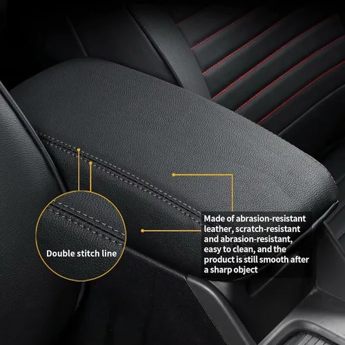 Vista 4 de AOMSAZTO Fundas de reposabrazos para Ford Explorer 1997-2001 Negro