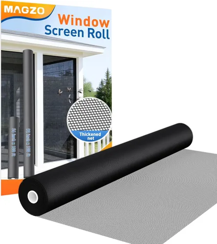 Vista 9 de MAGZO - Reemplazo de pantalla de ventana, 36" de ancho x 90" de largo, pantalla resistente para ventanas y puerta ajustable, pantalla enrollable