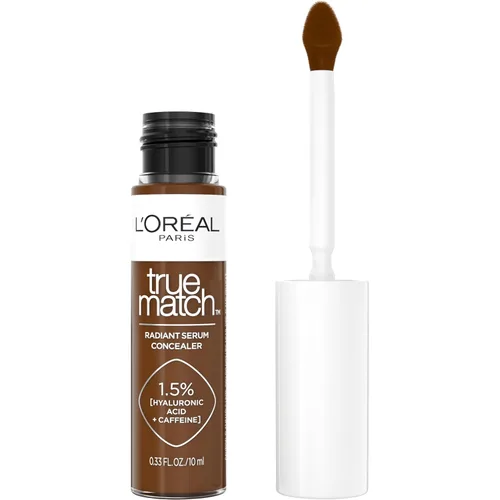 Vista 26 de L'Oreal Paris True Match - Corrector de suero radiante, corrector iluminador debajo de los ojos con 1.5% de ácido hialurónico y cafeína, C1, 0.33