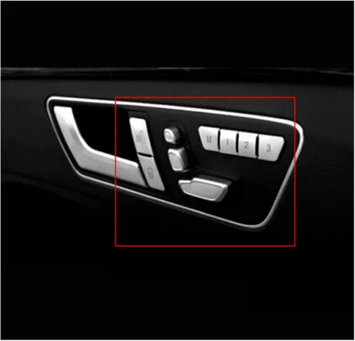 Vista 7 de Jfqm - 12 piezas de calcomanías de botón de memoria para bloqueo de puerta para Benz A B C E Clase CLA GLA GLE GL GLS ML W204 W212 C117