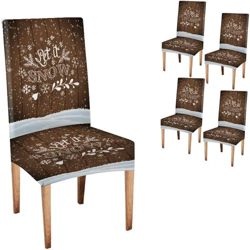 Vista 23 de CAPSCEOLL - Juego de 2 fundas para sillas elásticas, extraíbles y lavables, fundas para sillas Parson para sala de estar, comedor, cocina
