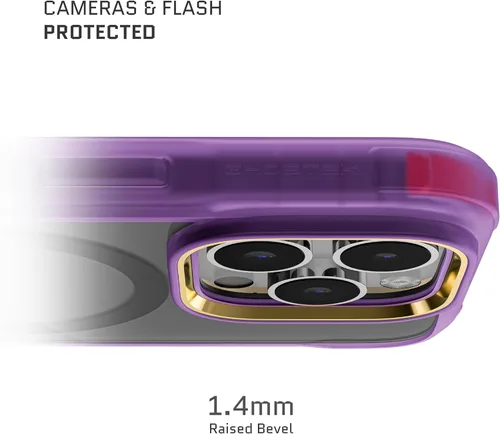Vista 3 de Ghostek Covert Funda magnética para iPhone 15 Pro transparente - Compatible con accesorios MagSafe, protección contra caídas, funda transparente