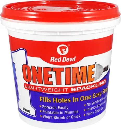 Vista 20 de Red Devil 0549 ONETIME - Kit de pared ligero Spackling Patch-A-Pared, 1/2 pinta, fabricado en Estados Unidos