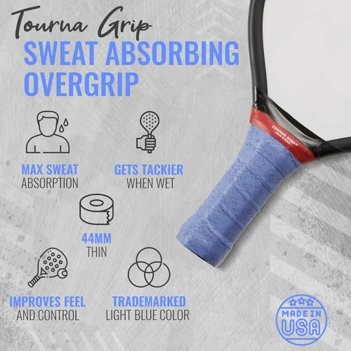 Vista 2 de Pickleball Tourna Grip Overgrip para paletas de pickleball
