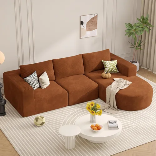 Vista 37 de Sofá cama modular, sofás de nube convertibles para sala de estar, 2 tumbonas de pana sin hueso, sofá cama de gran tamaño para dormitorio,
