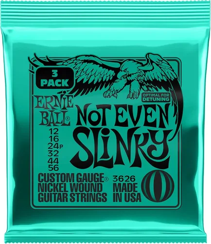Vista 36 de Ernie Ball Beefy Slinky - Cuerdas para guitarra eléctrica, paquete de 3, calibre 11-54 (P03627)