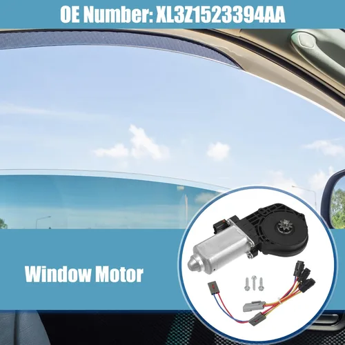 Vista 2 de ACROPIX Motor de elevación de elevalunas eléctrico delantero derecho para Ford F-150 - Paquete de 4 negro