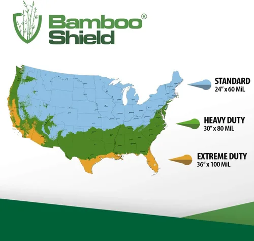 Vista 2 de 30 pies de largo x 24 pulgadas x 60 milímetros - Barrera contra raíces de bambú/Barrera contra el agua