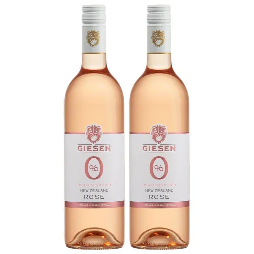 Vista 3 de Giesen Rosado sin alcohol - Vino rosado desalcoholizado prémium de Nueva Zelanda, 25.4 fl oz (25.4 fl oz, 1)