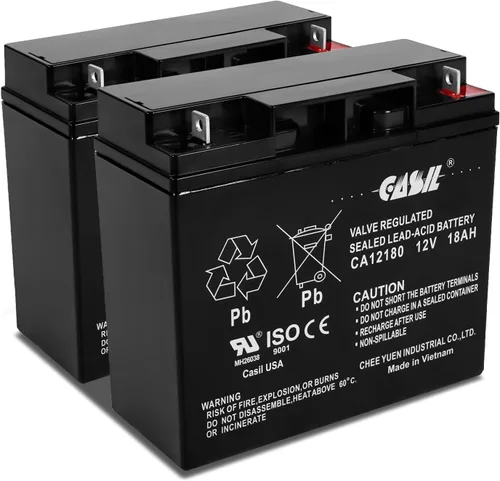 Vista 11 de Casil Batería de repuesto de 12 V y 12 Ah compatible con Go-Go Mobility Elite Traveller SC40E SC44E, paquete de 2