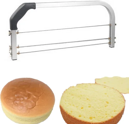 Nivelador de la torta,Cortadora de pastel ajustable de 3 cuchillas,Cortador de pastel | Large Bread Cutter Kitchen Baking Tools,Commercial Use,1-9cm