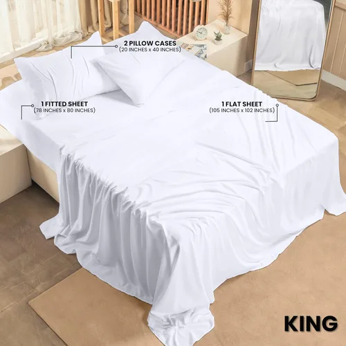 Vista 47 de Utopia Bedding - Juego de sábanas de microfibra cepillada, resistente al encogimiento y a la decoloración, de fácil cuidado, 3 piezas, tamaño Beige